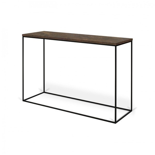 TemaHome Gleam konsoles galds ar sarkanu marmora virsmu-image-1