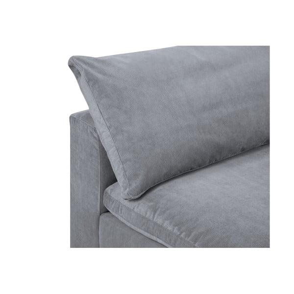 Pelēka modulārā dīvāna stūra daļa Windsor & Co Sofas Galaxy, labais stūris-image-1