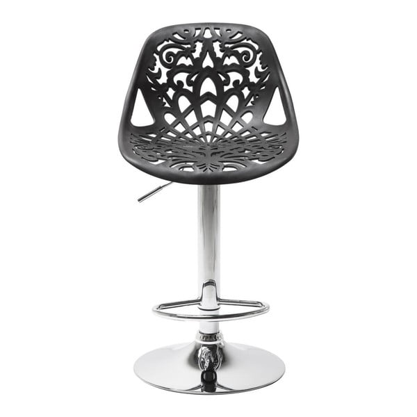 Melns bāra krēsls Kare Design Ornaments