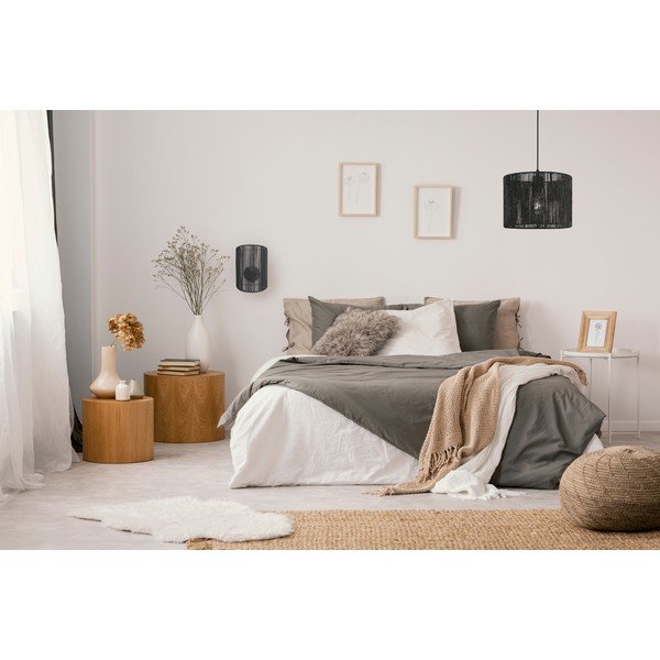 Melna sienas lampa Foresto – GTV-image-1