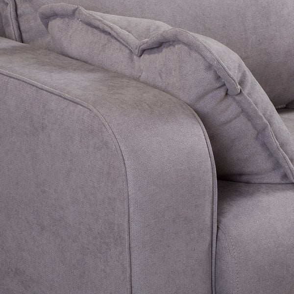 Pelēks stūra dīvāns (labais stūris) Beata – Ropez-image-1