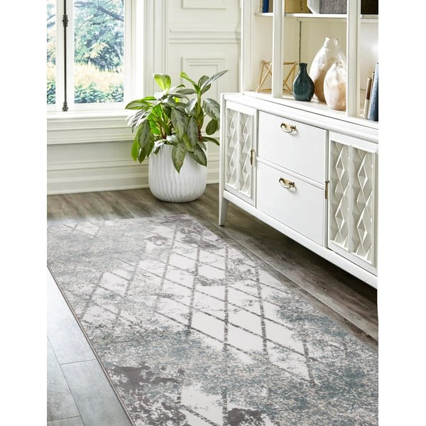 Dūmakaini zils celiņa paklājs 70x200 cm Sensi Gepi – FD-image-1