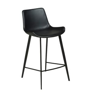 Melns mākslīgās ādas bāra krēsls DAN-FORM Denmark Hype