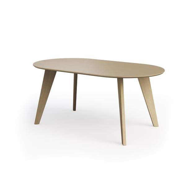 Dabīga toņa ēdamgalds ar ozolkoka imitācijas galda virsmu 100x180 cm Lago – TemaHome-image-2