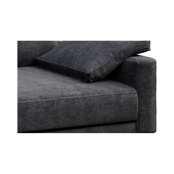 Tumši pelēks stūra dīvāns MESONICA Musso, kreisais stūris-image-4