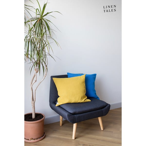 Lina spilvendrāna 50x50 cm French Blue – Linen Tales-image-1