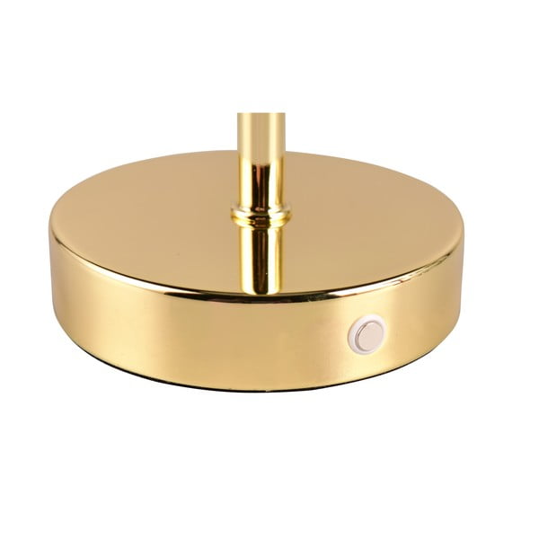 Zelta krāsas LED galda lampa ar regulējamu spilgtumu (augstums 30 cm) Jeff – Reality-image-4