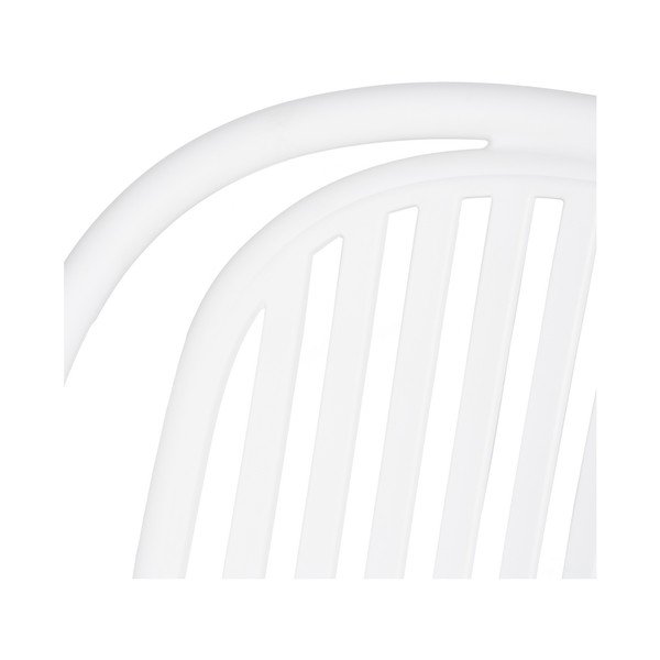 Balts plastmasas pusdienu krēsls Alia – Ixia-image-3
