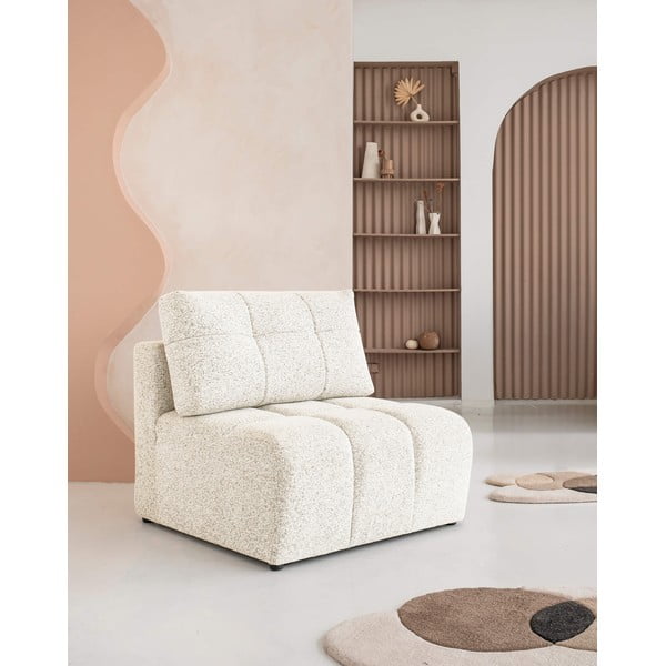 Krēmkrāsas modulārā dīvāna daļa Lulu – Miuform-image-3