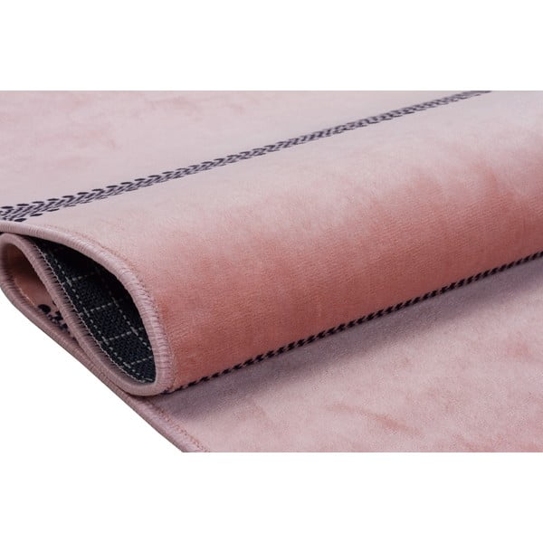 Rozā mazgājams paklājs 200x80 cm – Vitaus-image-3