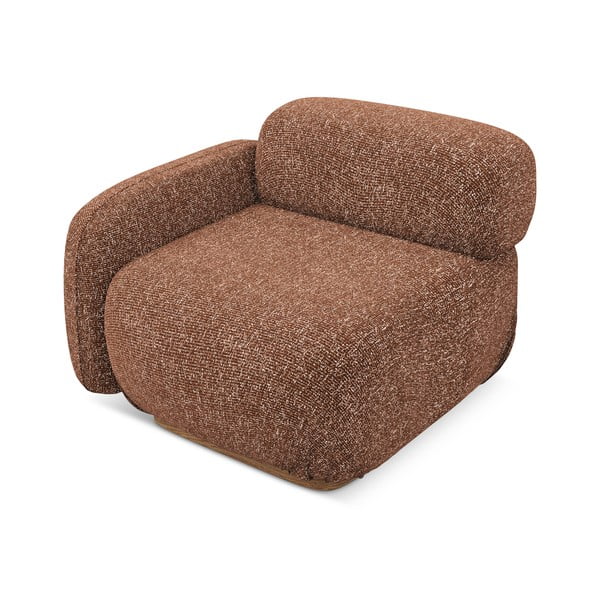 Oranža/brūna modulārā dīvāna daļa (ar kreiso stūri) Ailani – Makamii-image-3