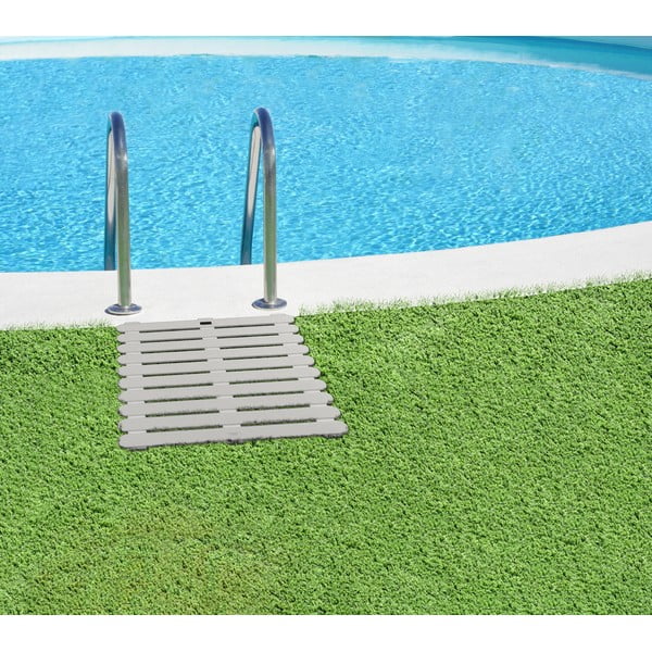 Bēšs plastmasas vannas istabas paklājiņš 55x55 cm – Wenko-image-4