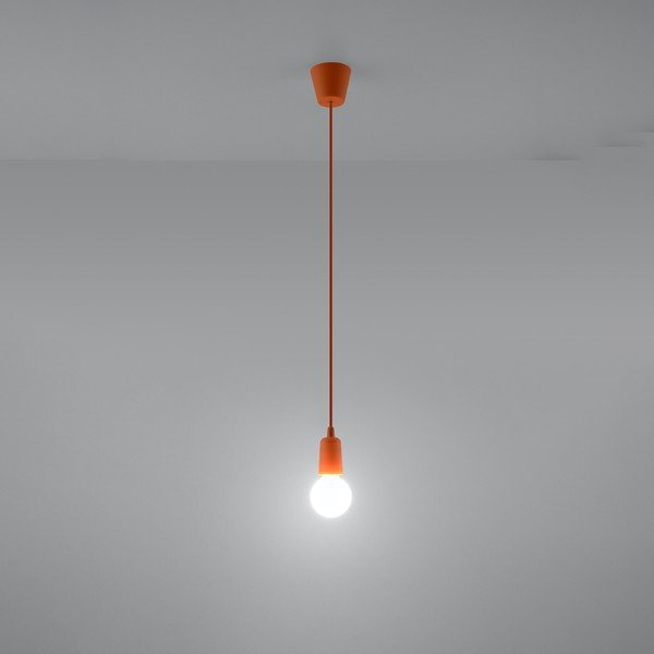 Oranža piekaramā lampa ø 5 cm Rene – Sollux-image-4