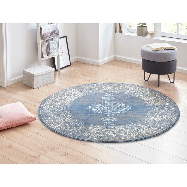 Zils apaļš paklājs ø 160 cm Méridional – Hanse Home-image-1