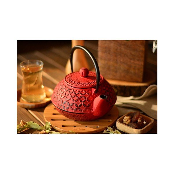 Sarkana čuguna tējkanna Bambum Taşev Linden, 800 ml-image-1