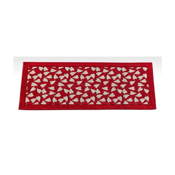 Webtappeti Corazon Rosso sarkana, izturīga virtuves celiņa, 55 x 140 cm-image-2