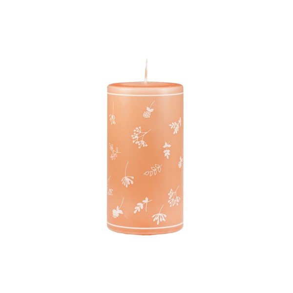 Oranža svece Unipar Fleur, degšanas laiks 87 stundas