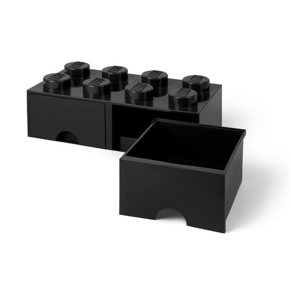 Melna uzglabāšanas kaste ar divām atvilktnēm LEGO®-image-3