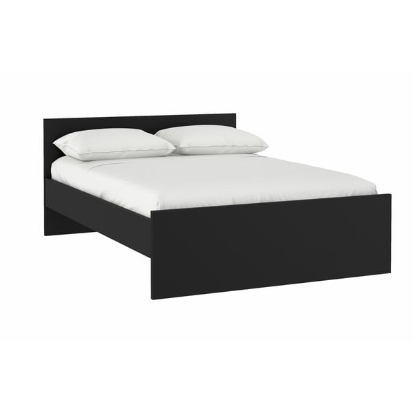 Melna divvietīga gulta 160x200 cm Naia – Tvilum