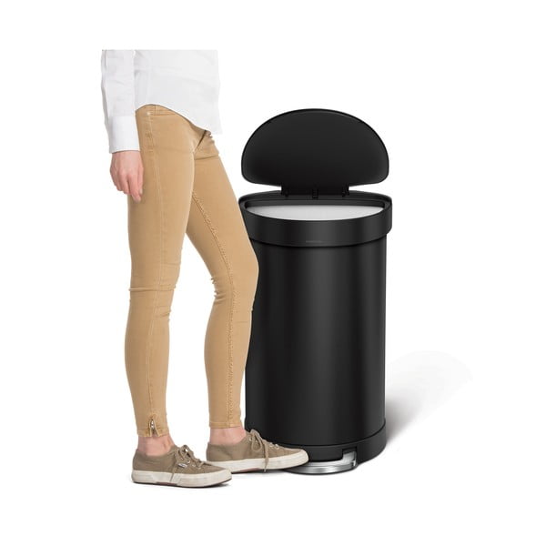 Nerūsējošā tērauda atkritumu tvertne ar pedāli 45 l – simplehuman-image-1