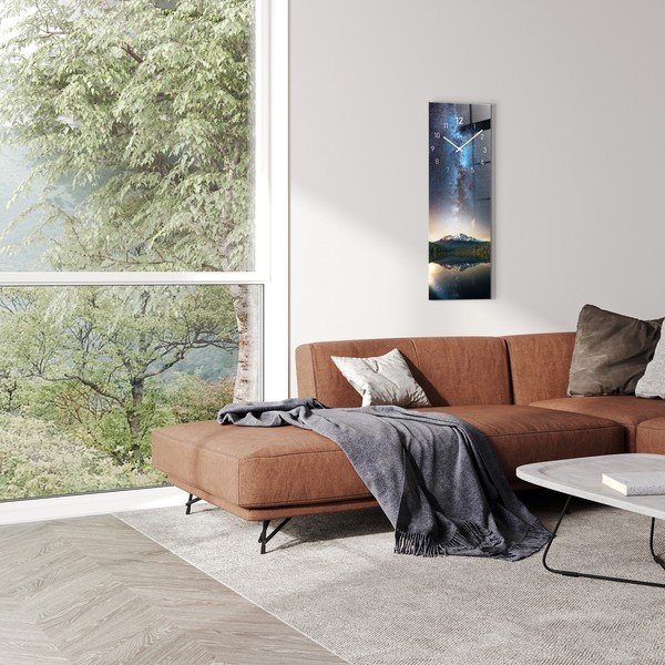 Stikla sienas pulkstenis Milky way - Styler-image-1