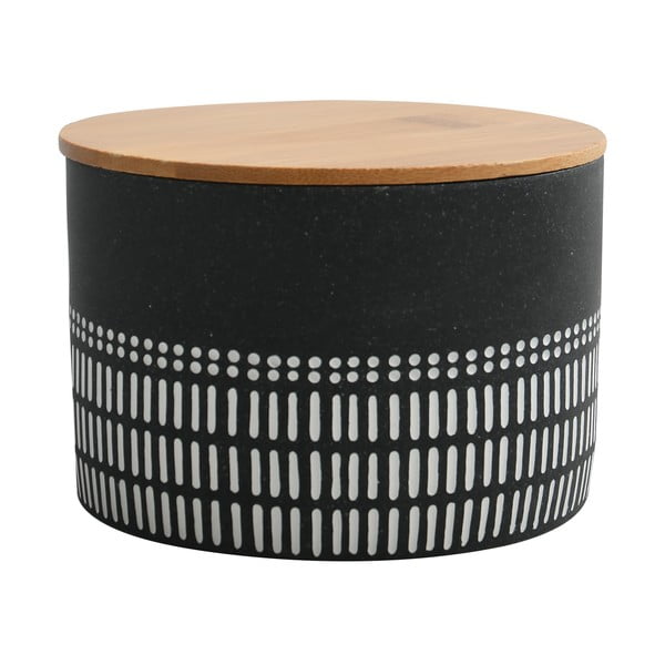 Melns polirezīna vannas istabas organizators vates plāksnītēm Yuma – Spirella