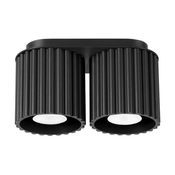 Melna metāla prožektora tipa lampa 10x21 cm Zora – Sollux