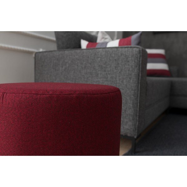 Ķieģeļu sarkans pufs Liza – Balcab Home-image-1