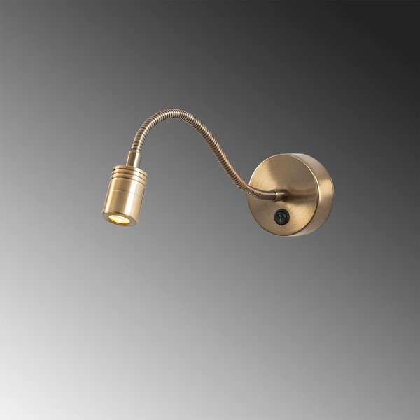 Zelta krāsas LED sienas lampa Reading – Opviq lights-image-3