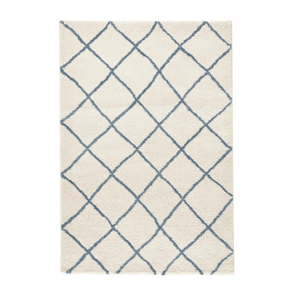 Balts paklājs Mint Rugs Grid, 80 x 150 cm
