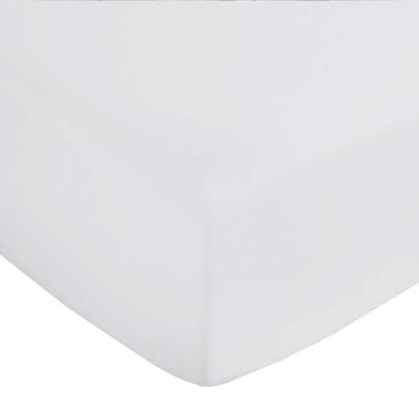 Gaiši pelēks palags no kokvilnas satīna ar gumiju 150x200 cm Cotton Sateen – Bianca