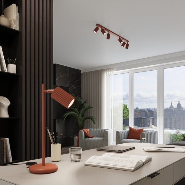 Ķieģeļu sarkana prožektora tipa lampa 6,5x117 cm Gleam – Sollux-image-4