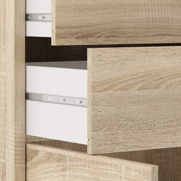 Dabīga toņa modulārais grāmatu plaukts ar ozolkoka imitāciju 89x113 cm Prima – Tvilum-image-3