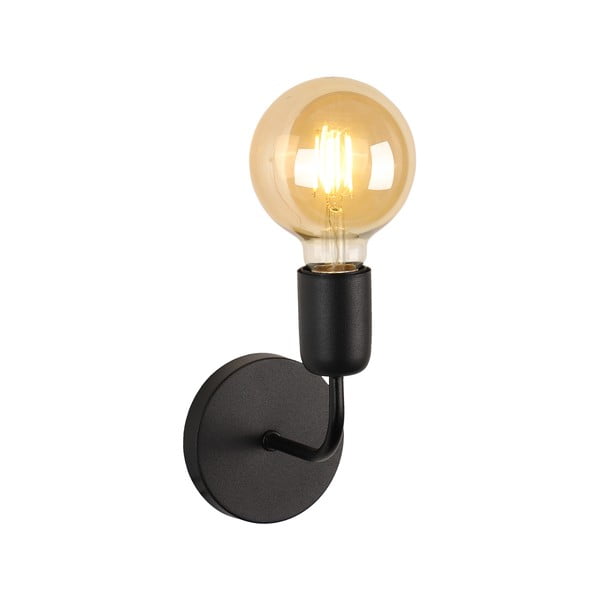 Melna metāla sienas lampa Mosso – Squid Lighting-image-2