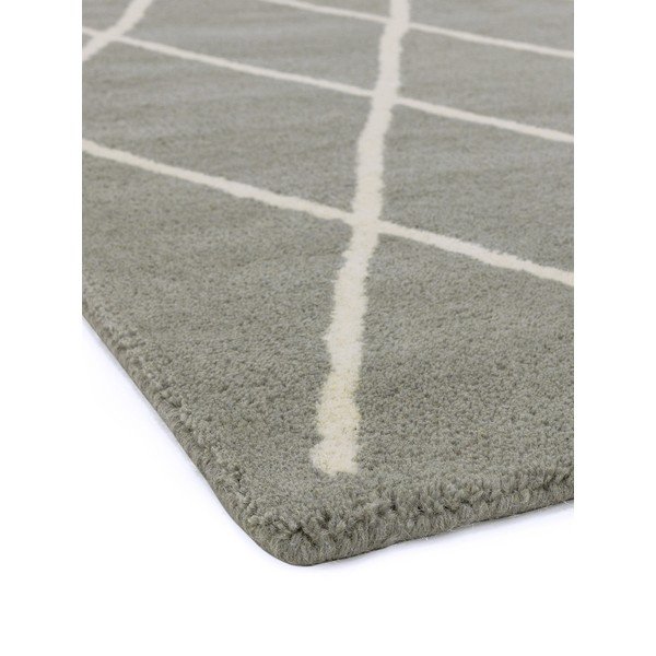 Pelēks ar rokām darināts vilnas paklājs 200x290 cm Albany – Asiatic Carpets-image-2