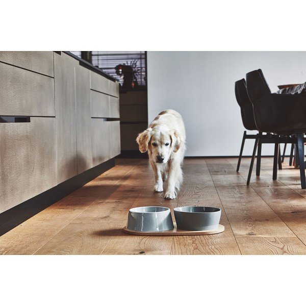 Mājdzīvnieku trauku paliktnis 24x46 cm Doppio Oak Natural M/L – MiaCara-image-3