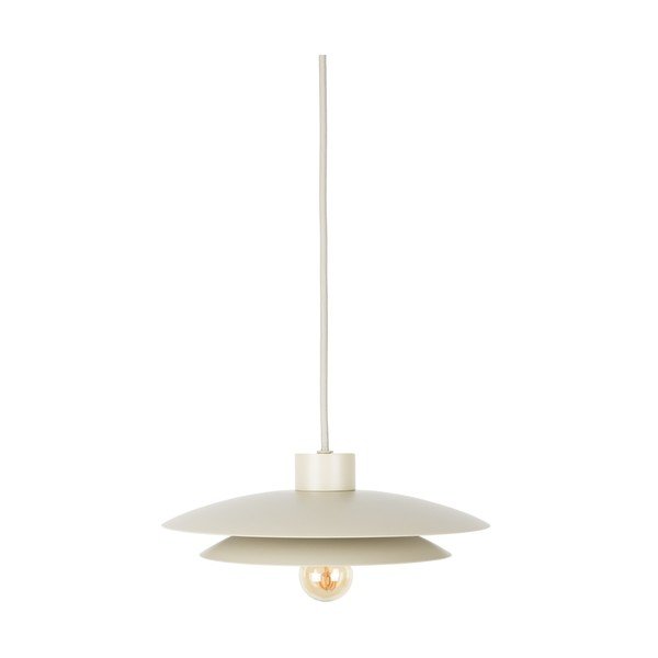 Bēša metāla piekaramā lampa ø 26,5 cm Wubbo – White Label
