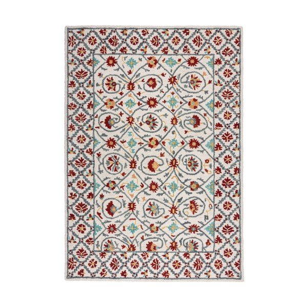 Sarkans/zils ar rokām darināts vilnas paklājs 160x230 cm Iris Traditional – Flair Rugs-image-4