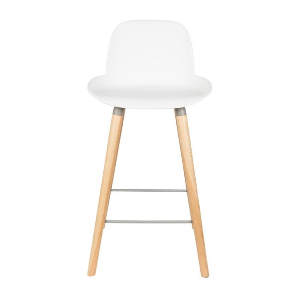 Balti plastmasas bāra krēsli (2 gab.) (sēdekļa augstums 65 cm) Albert Kuip – Zuiver-image-2