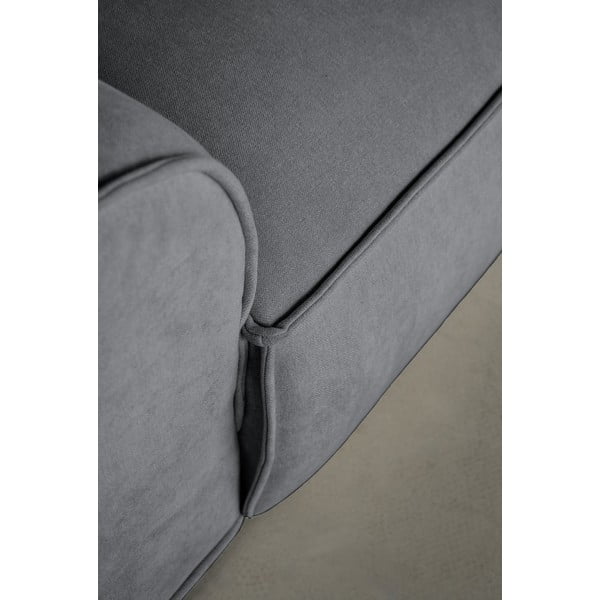 Pelēks stūra dīvāns (ar kreiso stūri/U veida) Flex Felix – Miuform-image-4