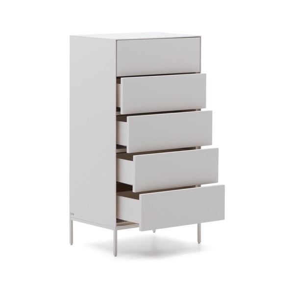 Balta augsta kumode 60x114 cm Vedrana – Kave Home-image-3