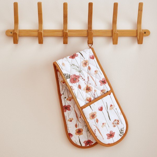 Dubultais virtuves cimds Harvest Flowers – Catherine Lansfield-image-1