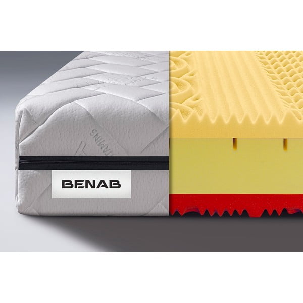 Ciets/vidēji ciets divpusējs putu matracis 180x200 cm BonDreamer BIO VISCO – BENAB-image-1