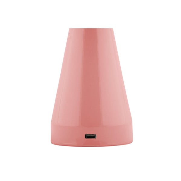 Rozā LED galda lampa ar regulējamu spilgtumu ar metāla abažūru (augstums 20,5 cm) Rachel – Leitmotiv-image-2