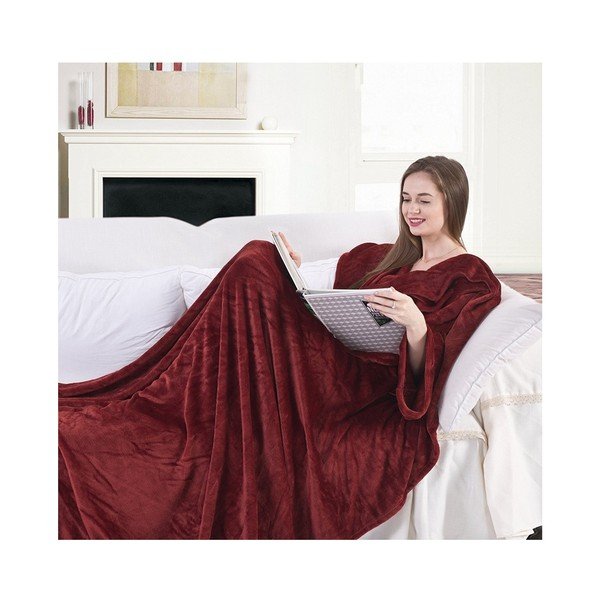 Bordo sarkana mikrošķiedras TV sega DecoKing Lazy, 200 x 170 cm-image-2