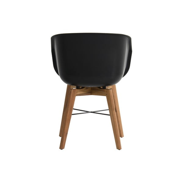 Melni plastmasas dārza krēsli (2 gab.) Amalia – Hartman-image-4