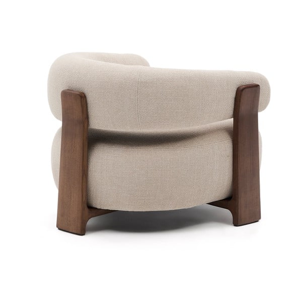 Bēšs atpūtas krēsls no šenila auduma Granite – Kave Home-image-4