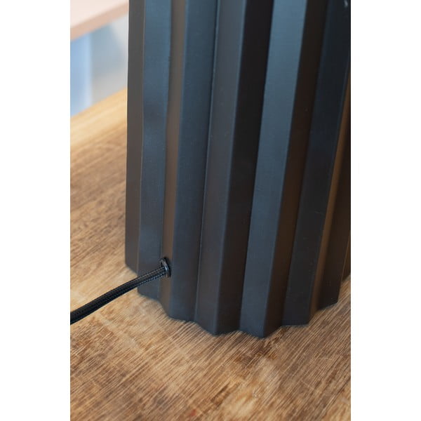 Melna galda lampa ar auduma abažūru (augstums 60 cm) Hashira – Markslöjd-image-2