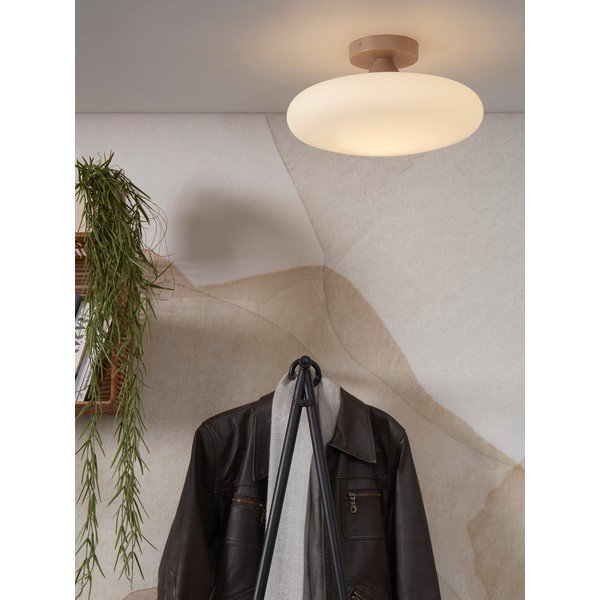 Krēmkrāsas griestu lampa ar stikla abažūru ø 34 cm Sapporo – it's about RoMi-image-1