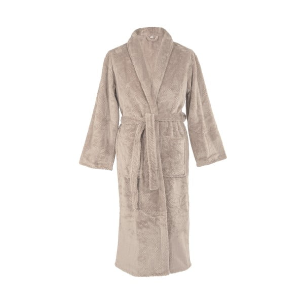 Pelēkbrūns mikroplīša halāts L/XL Pippa – Tiseco Home Studio